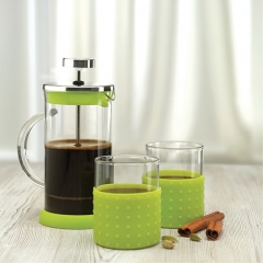 350ml coffee press and two coffee cups