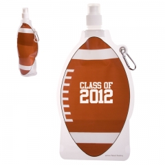 HydroPouch 16 oz. Football Collapsible Water Bottle