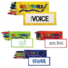 4 Pack Standard Crayons