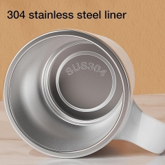 2024 new custom 380ml double wall vacuum coffee cup stainless steel insulated automatic self stirring magnetic coffee mug